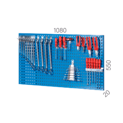 PAINEL PERFURADO 1080X550X20 RAL5015
