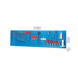 PAINEL PERFURADO 2180X550X20 RAL5015