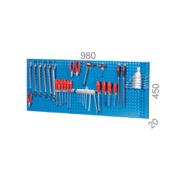 PAINEL PERFURADO 980X450X20 RAL5015