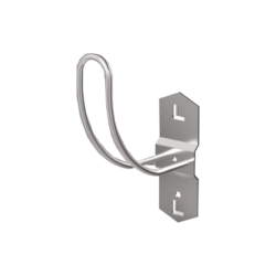 GANCHO DUPLO CURVO 80MM PAINEL PERFURADO