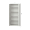 CHEMITOOL Filing Cabinet with 4 Adjustable Shelves