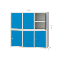 ARMARIO PPE 6 COMPARTIMENTOS RAL5015