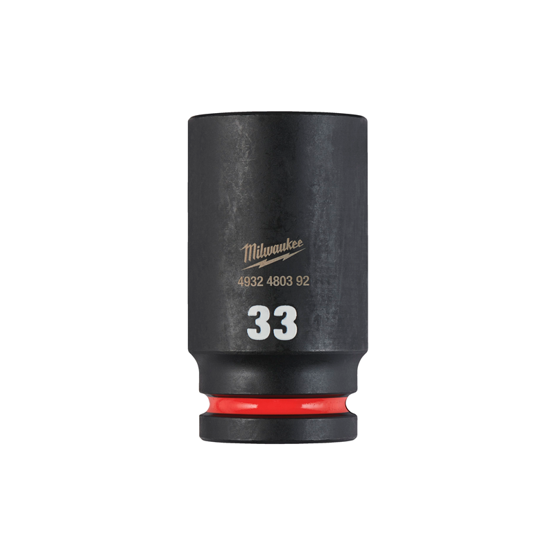 Chaves de Caixa de Impacto SHOCKWAVE™ IMPACT DUTY™ de 33mm 3/4' Profundo MILWAUKEE Chaves de Caixa de Impacto SHOCKWAVE™ IMPACT DUTY™ de 33mm 3/4' Profundo MILWAUKEE