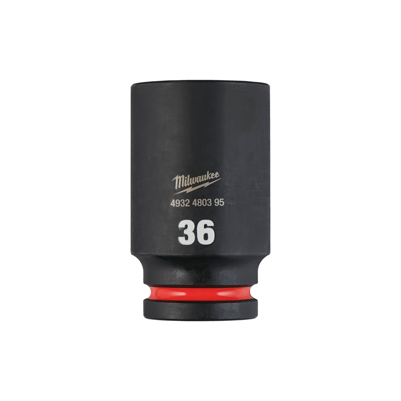 Chaves de Caixa de Impacto SHOCKWAVE™ IMPACT DUTY™ de 36mm 3/4' Profundo MILWAUKEE Chaves de Caixa de Impacto SHOCKWAVE™ IMPACT DUTY™ de 36mm 3/4' Profundo MILWAUKEE