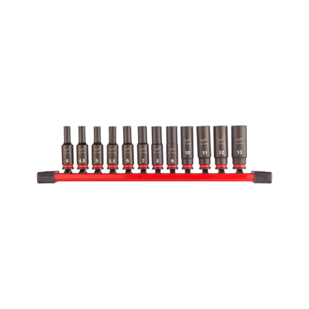 MILWAUKEE 1/4' Impact Socket Set - 12 piece