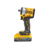 DEWALT 18V XR Brushless 1/2' Hog Ring Compact Impact Wrench 2x5Ah Powerstack Batteries