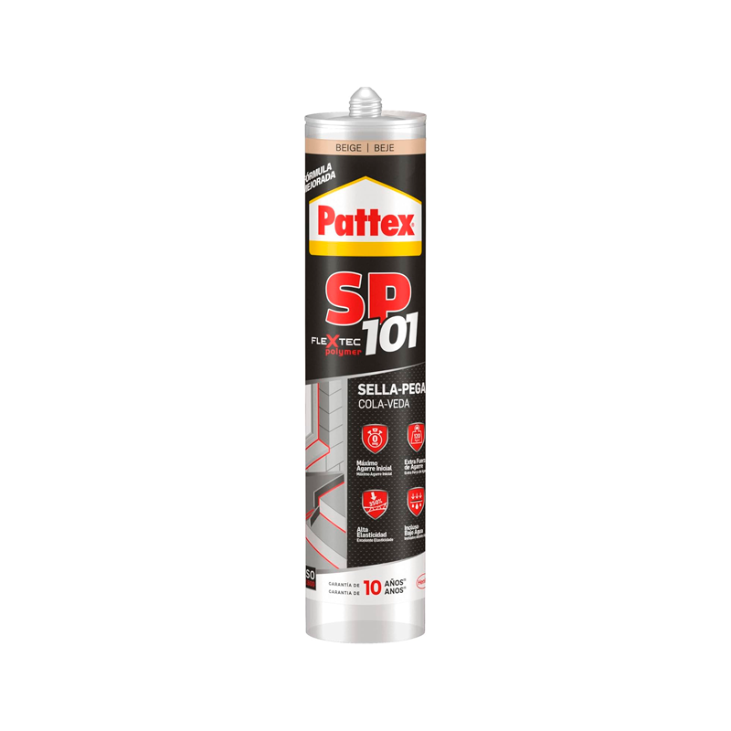 Silicona Polimérica Beige SP101 280ml PATTEX Silicona Polimérica Beige SP101 280ml PATTEX