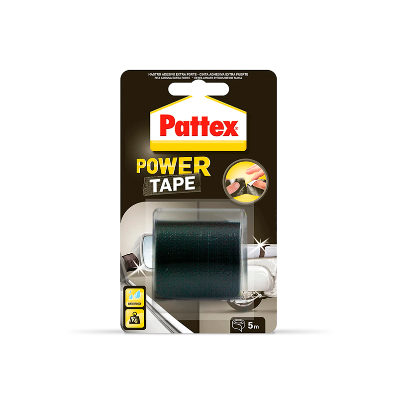 Fita Adesiva Power Tape Preto 5m PATTEX Fita Adesiva Power Tape Preto 5m PATTEX