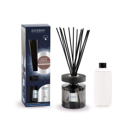 Bouquet Perfumado e Recarga 200ml Caxemira e Âmbar Cinza