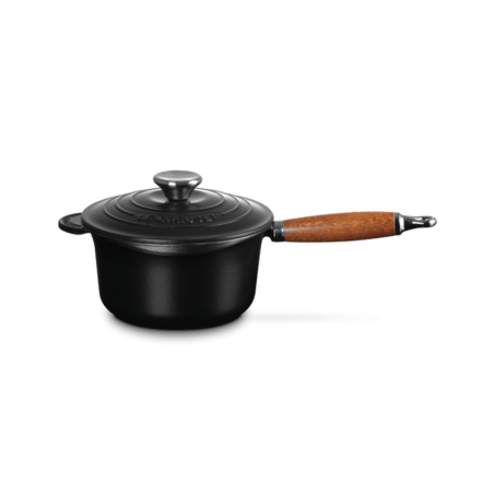 Tacho com Cabo de Madeira 18cm Preto Onyx - Tradition