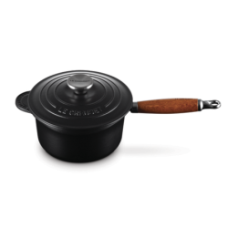 Tacho com Cabo de Madeira 18cm Preto Onyx - Tradition