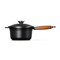 Tacho com Cabo de Madeira 18cm Preto Onyx - Tradition