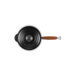 Tacho com Cabo de Madeira 18cm Preto Onyx - Tradition