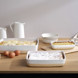 Rectangular Oven Dish 21x14cm White - Grande Al Forno