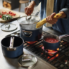 Folding Handle Saucepan 23cm Blue - Space