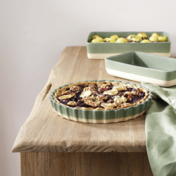 Tart Dish 30cm Sage - Grande Al Forno