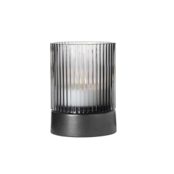 Glass Lantern with Base Transparent Ø7cm - Juna