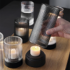 Glass Lantern with Base Transparent Ø7cm - Juna