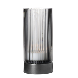 Glass Lantern with Base Transparent Ø8cm - Juna