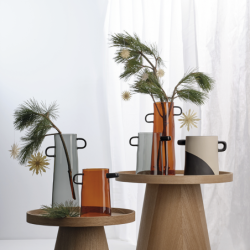 Vase 10x28cm Grey - Rayu