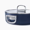 Folding Handle Shallow Casserole with Lid 28cm Blue - Space