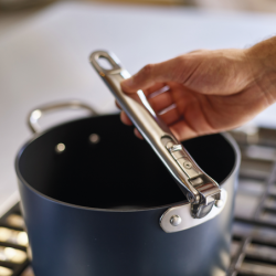 Folding Handle Saucepan 15cm Blue - Space