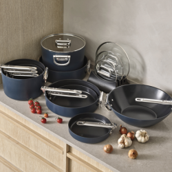 Folding Handle Saucepan 15cm Blue - Space
