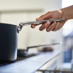 Folding Handle Saucepan 15cm Blue - Space