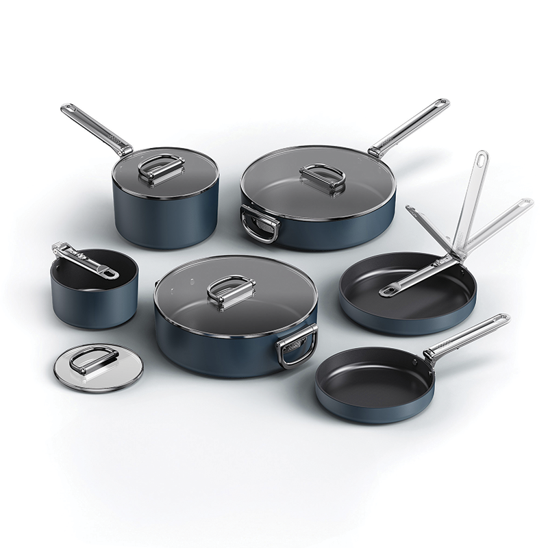 Non-Stick 6-piece Cookware Set Blue - Space