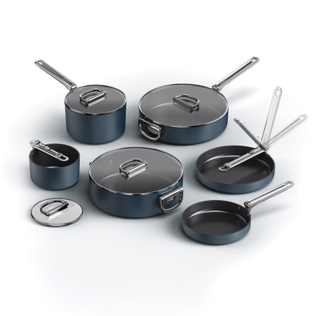 Non-Stick 6-piece Cookware Set Blue - Space