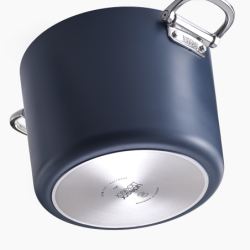 Folding Handle Stock Pot with Lid 25cm Blue - Space