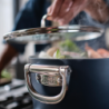 Folding Handle Stock Pot with Lid 25cm Blue - Space