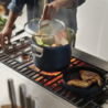 Folding Handle Stock Pot with Lid 25cm Blue - Space