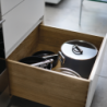 Folding Handle Stock Pot with Lid 25cm Blue - Space