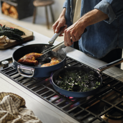 Folding Handle Frying Pan 20cm Blue - Space