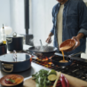 Folding Handle Frying Pan 20cm Blue - Space