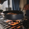 Folding Handle Sauté Pan with Lid 28cm Blue - Space