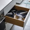 Folding Handle Sauté Pan with Lid 28cm Blue - Space