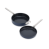 Folding Handle 2-Piece Frying Pan Set Blue - Space