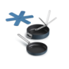 Folding Handle 2-Piece Frying Pan Set Blue - Space