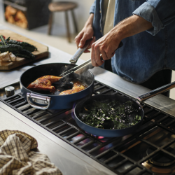 Folding Handle 2-Piece Frying Pan Set Blue - Space