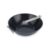 Folding Handle Wok with Lid 32cm Blue - Space