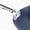 Folding Handle Wok with Lid 32cm Blue - Space