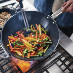 Wok Mango Plegable con Tapa 32cm Azul - Space