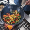 Wok com Tampa e Pega Dobrável 32cm Azul - Space