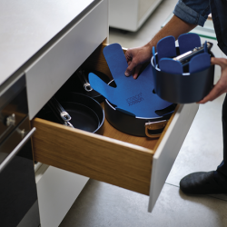 3-Piece Pan Protector Set Blue - Space
