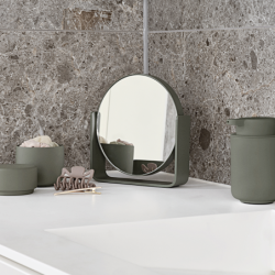 Espelho de Mesa com Aumento 5x Verde Azeitona - Ume