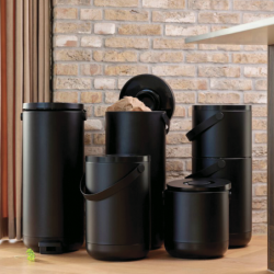 Bio Waste Bin 15L Black - Circular