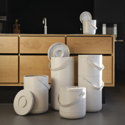 Bio Waste Bin 22L Grey - Circular