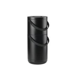 Bio Waste Bin 22+12L Black - Circular